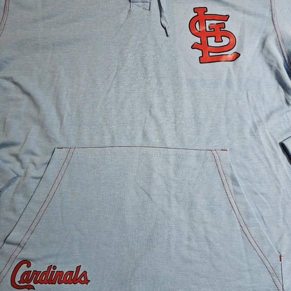 MLB St. Louis Cardinals Blue Light-weight Hoodie Men's Large New With Tags - Picture 6 of 8